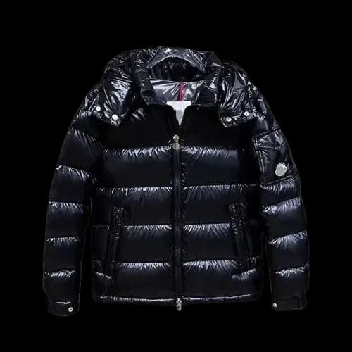 Budget Moncler Maya Shiny Puffer (Black) – product photo